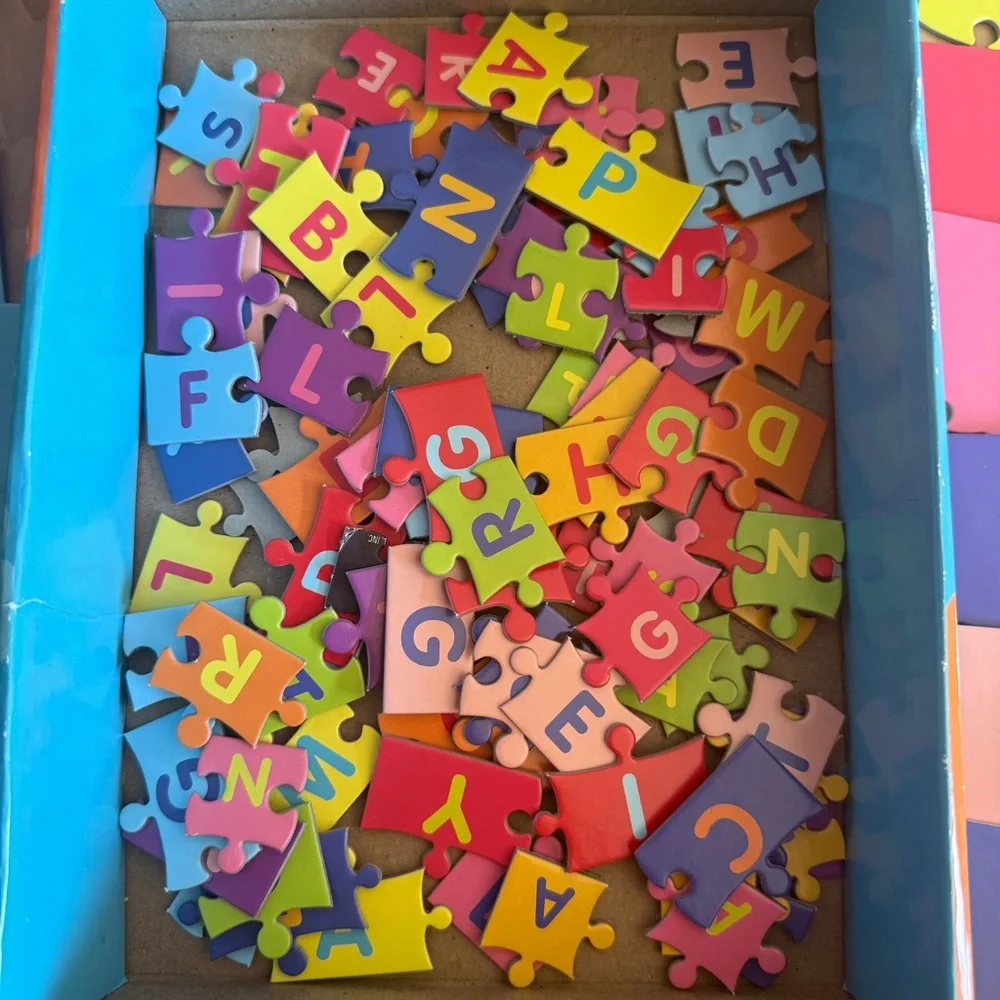 Spin Master Spell it Out 25 Match & Learn Puzzle Sets, 1+ Players, Ages 4+